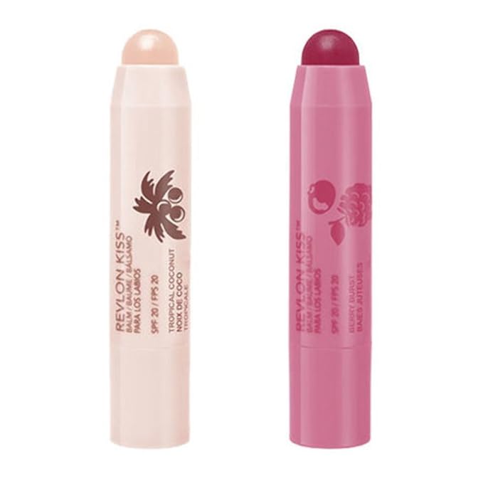 Revlon Kiss Lip Balm Tropical Coconut & Berry Burst, .09oz each-VivaGrace Women