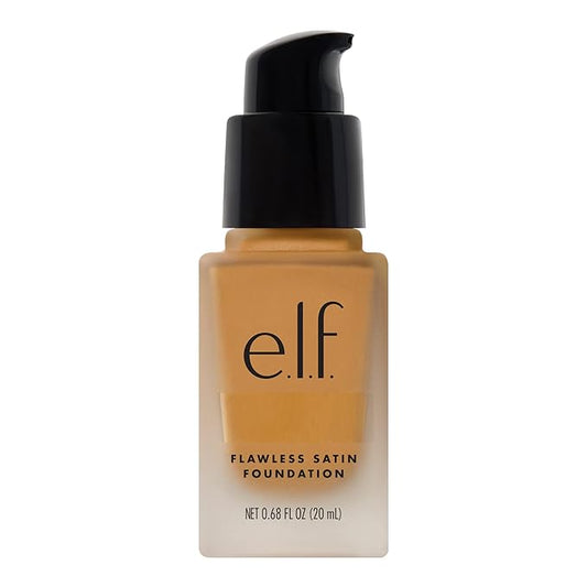 e.l.f. Flawless Finish Foundation, Lightweight & Medium Coverage, Semi-Matte Finish, Almond, 0.68 Fl Oz (20mL)-VivaGrace Women