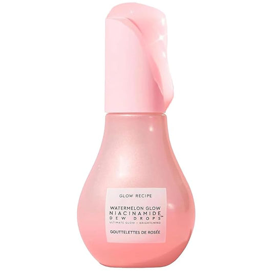 Glow Recipe Watermelon Niacinamide Dew Drops - Brightening, Plumping Hydrating Face Serum, Makeup Primer + Liquid Highlighter with Hyaluronic Acid - Dewy & Glowing Korean Skin Care (40ml)-VivaGrace Women