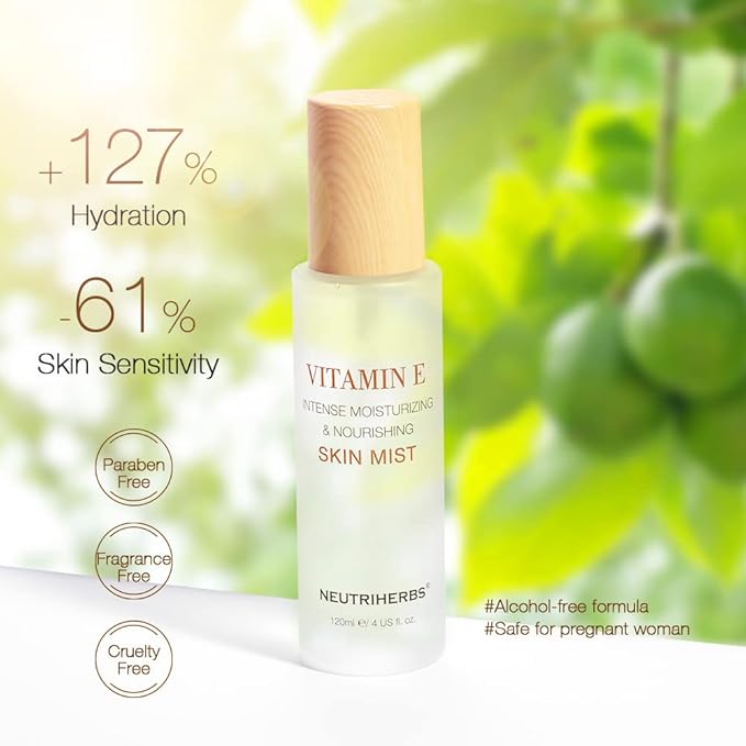 Neutriherbs Face Mist Vitamin E Hydrating Face Mist Natural Facial Spray Mist Moisturizing Soothing Skin Care US 4 fl.oz-VivaGrace Women