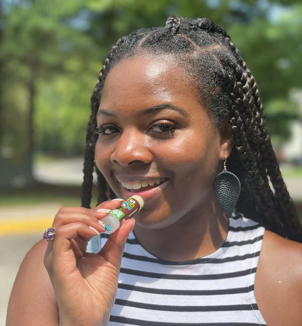 Eco Lips Mongo Kiss Organic Lip Balm 4 Pack - 100 Percent USDA Organic - Soothe, Moisturize Dry, Cracked and Chapped Lips - Made in USA (Peppermint & Vanilla Honey)-VivaGrace Women