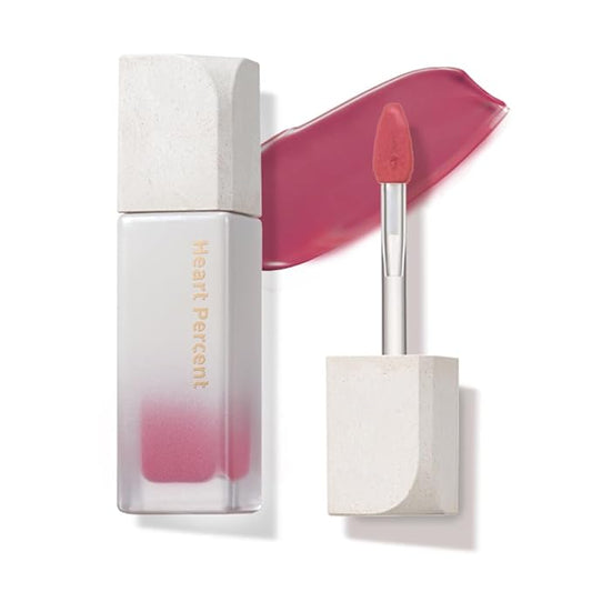 Heart Percent Dote On Mood Pure Glow Tint, Watery & Lightweight Moisturizing Lip Stain Long Lasting Liquid Lipstick 6.8g, #08. Plum Mauve-VivaGrace Women