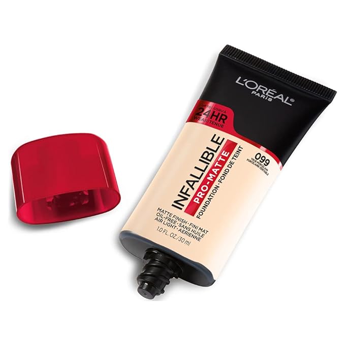L'Oreal Paris Cosmetics Makeup Infallible Pro-Matte Liquid Longwear Foundation, True Porcelain, 1 fl oz.-VivaGrace Women