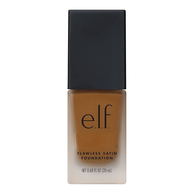 e.l.f. Flawless Finish Foundation, Lightweight & Medium Coverage, Semi-Matte Finish, Cinnamon, 0.68 Fl Oz (20mL)-VivaGrace Women