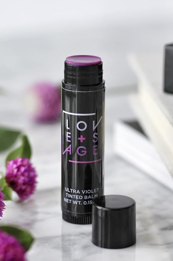 Love + Sage Ultra Violet Lip Balm (Purple tint)-VivaGrace Women