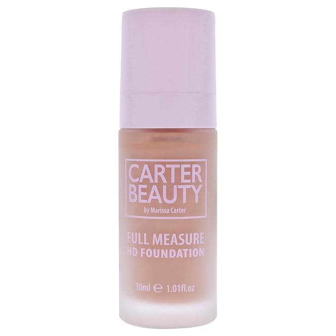 Carter Beauty By Marissa Carter Full Measure HD Foundation- Water-Based, Super Soft Skin Perfector - Vegan And Cruelty Free, Paraben And Sulfate Free - Shortbread - 1.01 OZ-VivaGrace Women