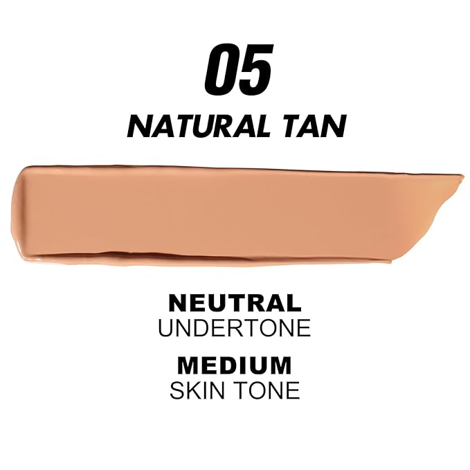 FOCALLURE 2 Pcs Liquid Foundation, Skin Evolution Foundation + Concealer, Full Coverage Foundation Makeup, Durable, Waterproof, Oil-Control, Hides Wrinkles & Lines, Natural Tan-VivaGrace Women