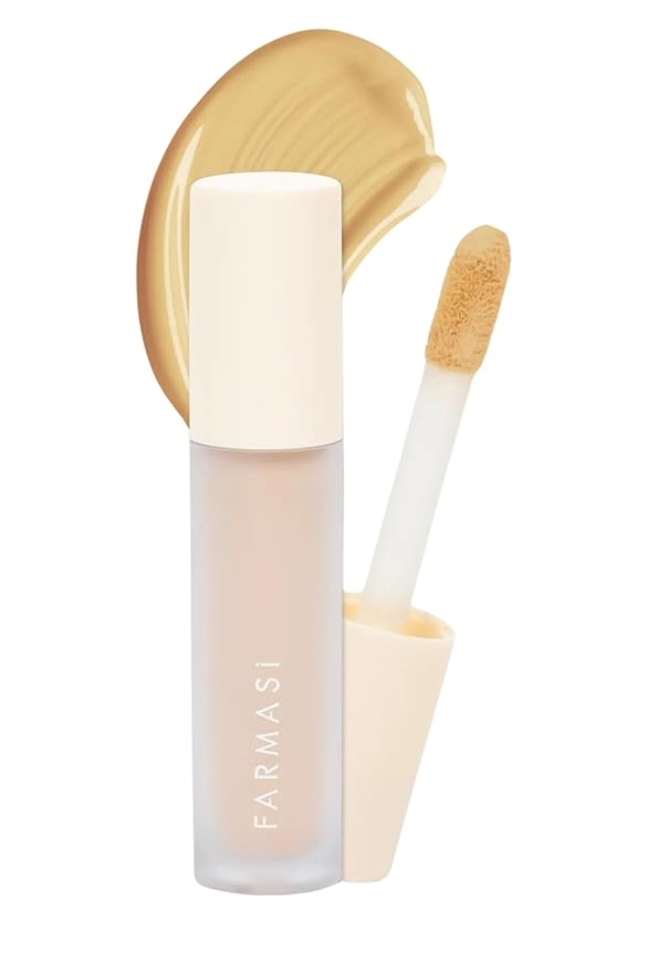 FARMASI Vfx Pro Liquid Concealer Makeup, All-in-one Full Coverage, Highly Pigmented Concealer for All Skin Type, Hide Shadows & Imperfections, Enhance Skin Fullness Foundation Concealer 0,24 Fl Oz W04-VivaGrace Women