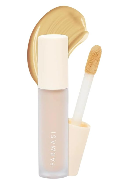 FARMASI Vfx Pro Liquid Concealer Makeup, All-in-one Full Coverage, Highly Pigmented Concealer for All Skin Type, Hide Shadows & Imperfections, Enhance Skin Fullness Foundation Concealer 0,24 Fl Oz W04-VivaGrace Women