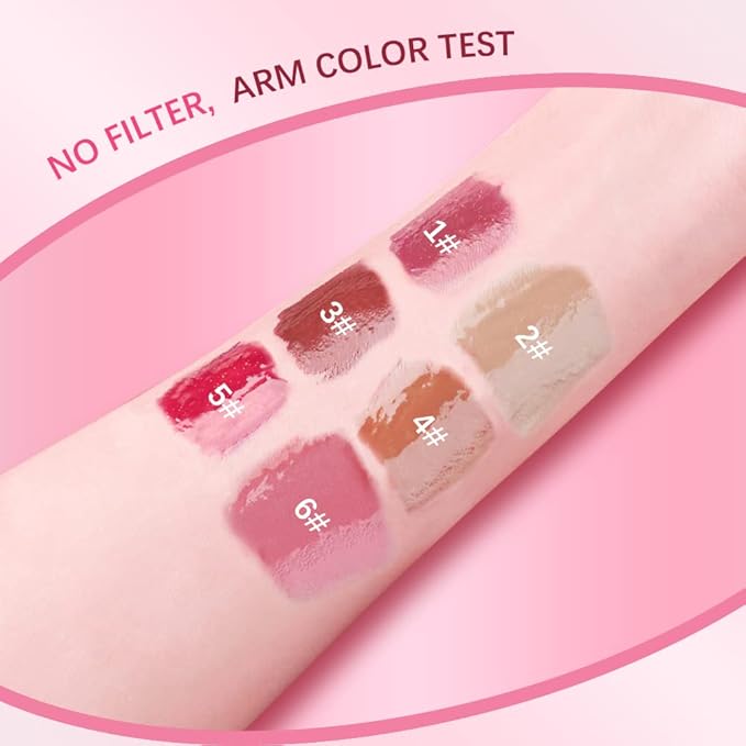 ibcccndc Lip Plumper gloss,Natural Lip Plumper,High Shine Lip Plumper,Lip Enhancer for Fuller,Sexy Lip Gloss,Shiny Lip Gloss For Girls and Women (5)-VivaGrace Women