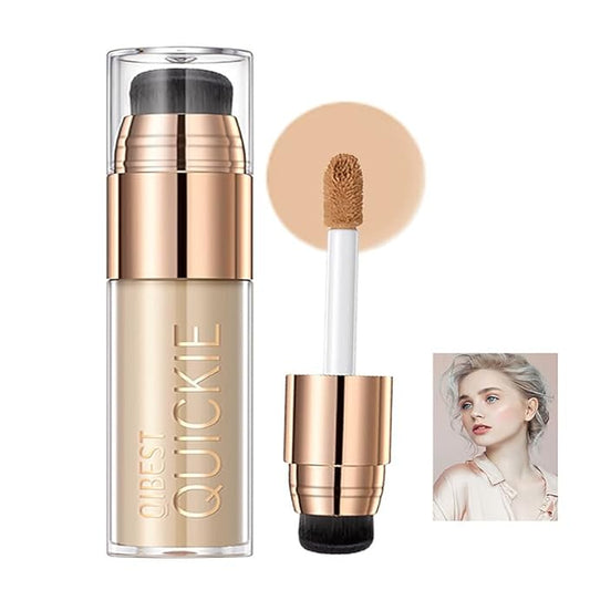 Mattte Liquid Concealer Foundation, Silky Foundation Mist Makeup, Breathable Blendable Lasting Formula, Moisturizing Repairing Makeup Primer, Flawless Coverage for Smooth Creamy Nude Finish (#03)-VivaGrace Women