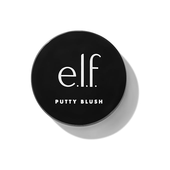 e.l.f. Putty Blush, Creamy & Ultra Pigmented Formula, Infused with Argan Oil & Vitamin E, Bahamas, 0.35 Oz (10g)-VivaGrace Women