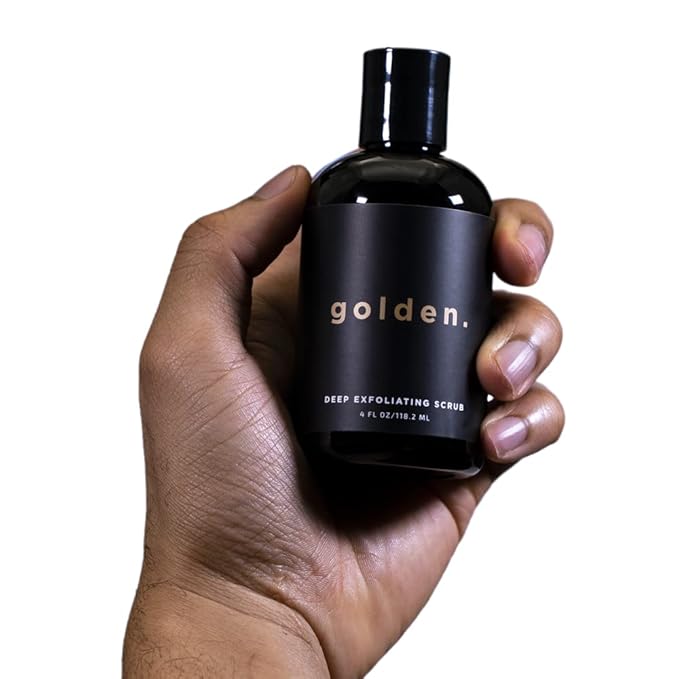 Golden Grooming Co. Exfoliating Face Scrub for Men - Deep Cleansing Facial Cleanser w/Coconut Oil & Aloe Vera - Exfoliating Face Wash for Men - Face Scrub for Oily & Dry Skin - For All Skin Types-4oz-VivaGrace Women