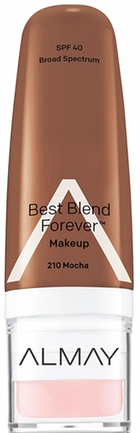 Almay Best Blend Forever Foundation, Moca, 1 fl. oz., SPF 40 Broad Spectrum-VivaGrace Women