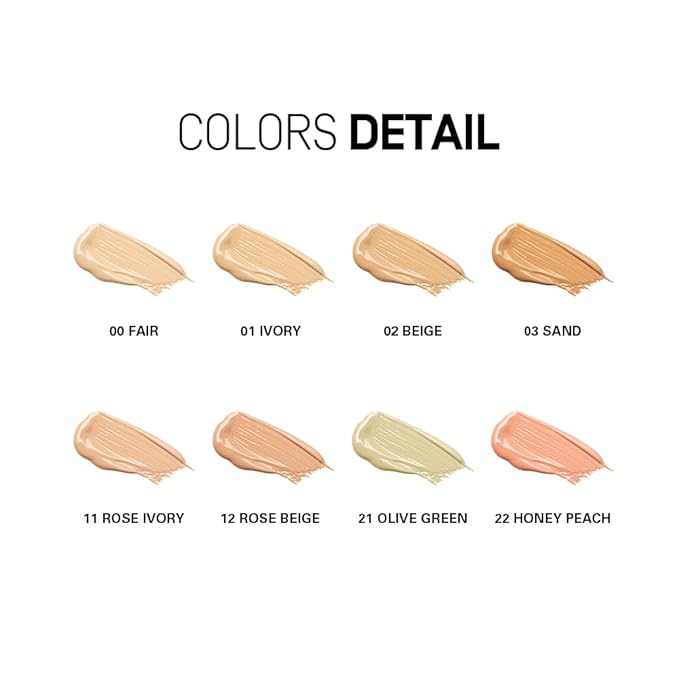 heme Full coverage liquid concealer 6ml (01 Ivory)-VivaGrace Women