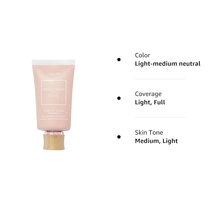 tarte Amazonian Clay 16-Hour Full Coverage Foundation 26N Light-Medium Neutral-VivaGrace Women