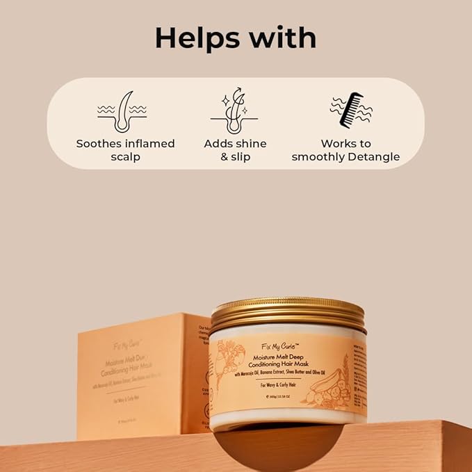 Moisture Melt Deep Conditioning| Hair Mask for Dry, Damaged, and Chemically Treated Hair| 8 Magical Oils, Shea Butter, Vitamins| Pro-Keratin Bond Repair |Weekly Revitalization, (10.5oz)-VivaGrace Women