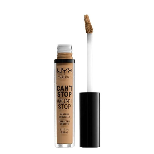 NYX PROFESSIONAL MAKEUP Can't Stop Won't Stop Contour Concealer, 24h Full Coverage Matte Finish - Golden-VivaGrace Women