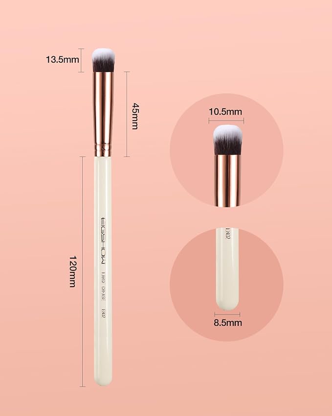 Eyeshadow Primer Brush Concealer Brush Crease Brush Eyeshadow Makeup Brush - Ivory-VivaGrace Women
