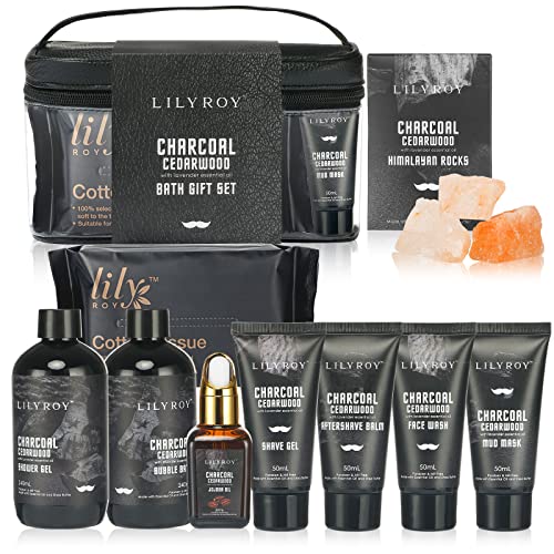 Fathers Day Bath Spa Gift Set Birthday Spa Gift Basket for Men Father's Day Luxury Bath and Body Gift Set for Men for Father 10 Pcs Spa Kit Gifts Set for Christmas Birthday Gift for men-VivaGrace Women