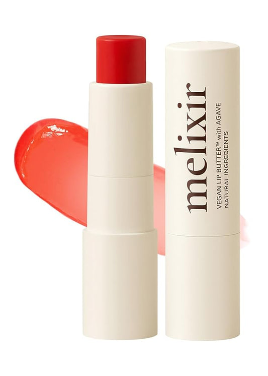 Melixir Vegan Lip Butter #08 Havana (+11 more colors), Deep Nourishing Tinted Lip Balm for Dry Lips, Bee-Free, Petrolatum-Free, Plant-Based, Hydrating for Cracked and Chapped Lips, Travel Essentials-VivaGrace Women