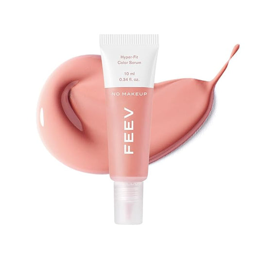 FEEV Hyper-Fit Color Serum Liquid Blush (10ml) | Dewy Cheek Blush Makeup | 50% of Hydrating Essence | Vegan | K-beauty (No Makeup, 10ml)-VivaGrace Women