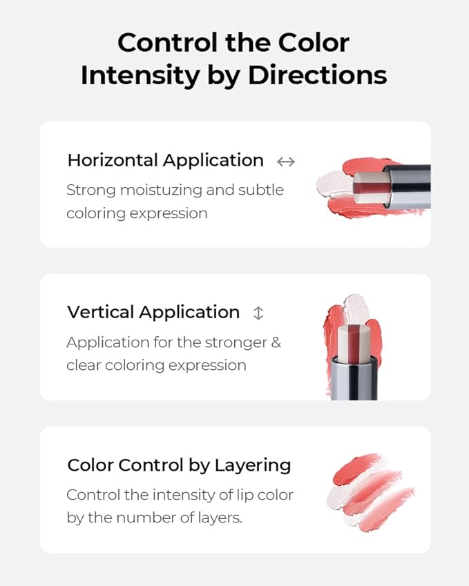 GRAFEN Triple Color Lip Balm Coral Red 0.13 oz | Tinted Lip Balm for Men | Korean Lip Butter Triple Layers of Lip Care & Coloring | Metal Container & Magnetic Cover.-VivaGrace Women