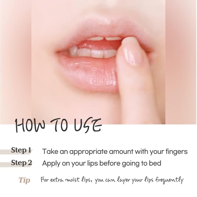 ETUDE Ginger Sugar Overnight Lip Mask 25g | Korean Lip Sleeping Mask Skin Care | Smooth and Moist Lips | Natural Ingredients Nourish & Hydrate Ginger Shea Butter Give Moisturizing Effect-VivaGrace Women