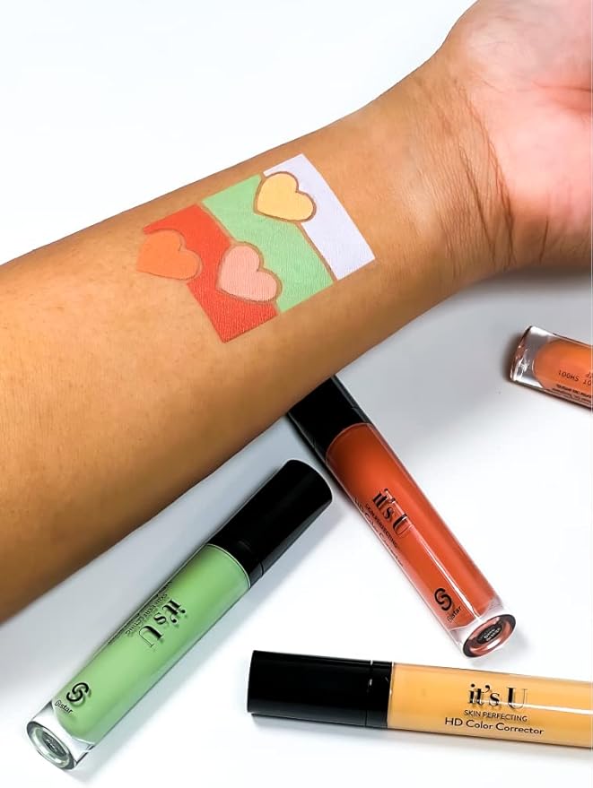 SISTAR It's U Skin Perfecting Conceal HD Contour Color Corrector Full Coverage Smooth and Flawless (Yellow)-VivaGrace Women