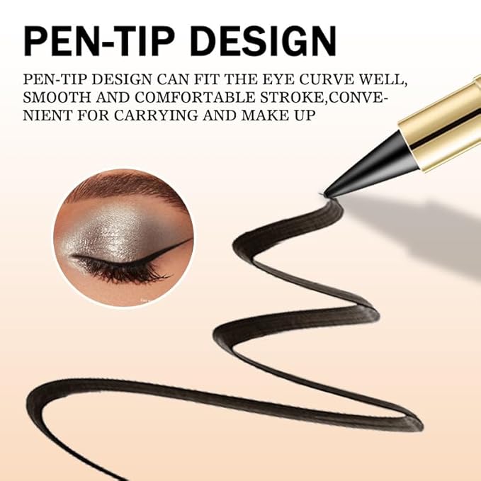 Long Wear Gel Eyeliner, Eyeliner Cream Stick Natural Black, Eye Liner Gel Waterproof Smudge Proof, Long Lasting Smooth Eye liner Pencil (Gray)