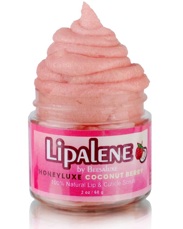 Lipalene HoneyLuxe - 100% Natural Lip & Cuticle Scrub - Coconut Berry-VivaGrace Women