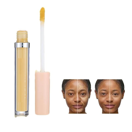 MAEPEOR Liquid Conceal Contour 7 Colors Cream Lightweight Liquid Concealer Contour Makeup for Concealing Blemishes, Brighten Dark Circles (Color 07 Yellow)-VivaGrace Women