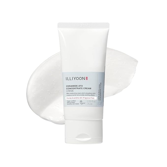 Illiyoon Ceramide Ato Concentrate Cream | Moisturizer for Dry & Sensitive Skin, 100hr Lasting Hydration, For Face & Body, Gentle for Infants, Moisture Barrier Repair, Vegan Certified, 2.53 fl.oz.-VivaGrace Women