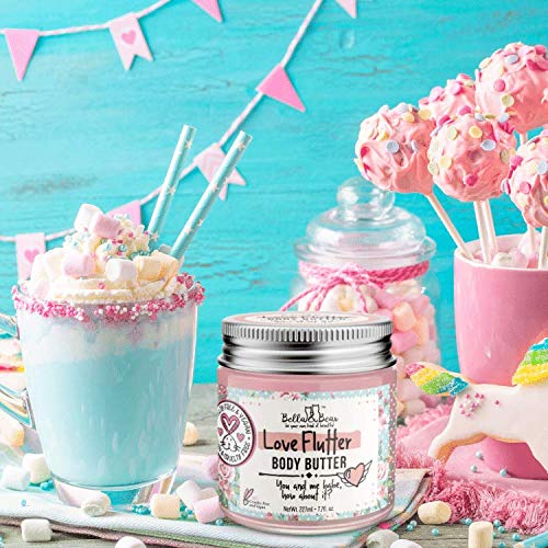 Bella and Bear Love Flutter Body Butter, Hydrating Formula, Soften & Prevent Scars, Stretch Mark Cream, 6.7oz-VivaGrace Women