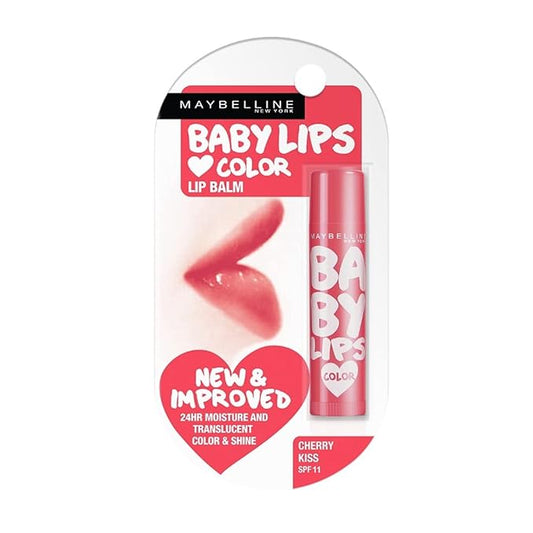 Maybelline Baby Lips Color SPF 16 Lip Balm 4.5g (Cherry Kiss)-VivaGrace Women