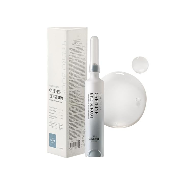 Hydro Boost Caffeine Eye Serum (0.33 fl.oz./10ml) - With 10% Caffeine Solution, Niacinamide & Hexapeptide-8, Depuff, Elasticity, Antiwrinkle and Brightening-VivaGrace Women