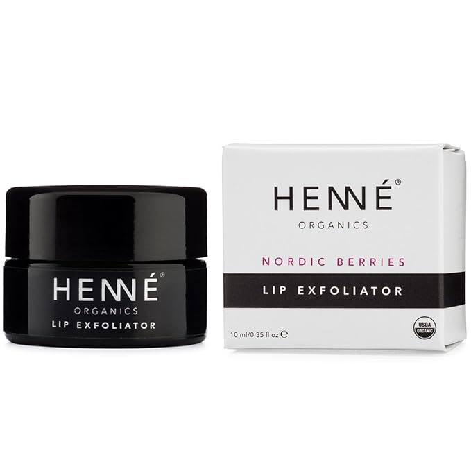 Henné Organics Lip Exfoliator - Natural and Organic Sugar Scrub - Nordic Berries-VivaGrace Women