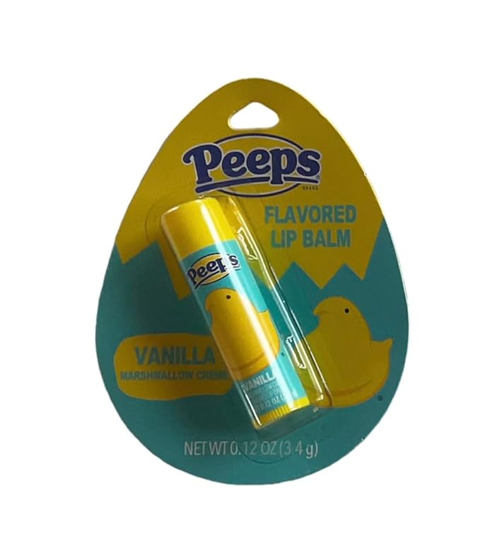 Peeps Lip Balm Set of 4 Scented Marshmallow Cream Flavors-VivaGrace Women