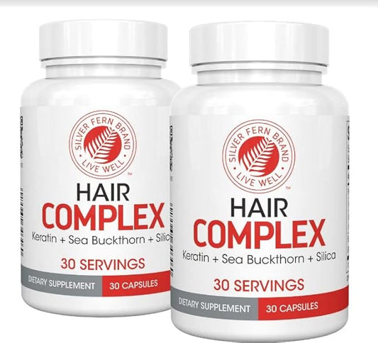 Silver Fern Hair Complex Hair Supplement for Promoting Healthy Hair - Each Bottle Contains 30 Days of Powder Supply - 2 Bottles-VivaGrace Women