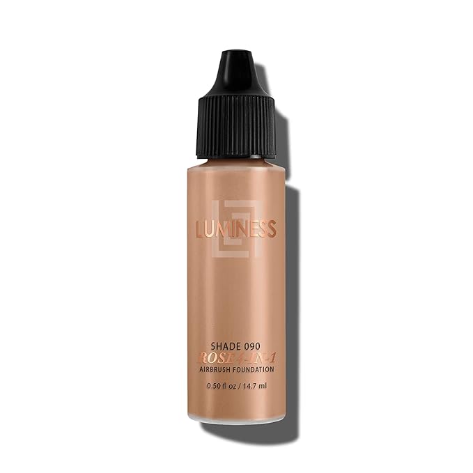 Luminess Air Rose 4-in-1 Airbrush Foundation - Shade 090, 0.50 oz, Tan-VivaGrace Women