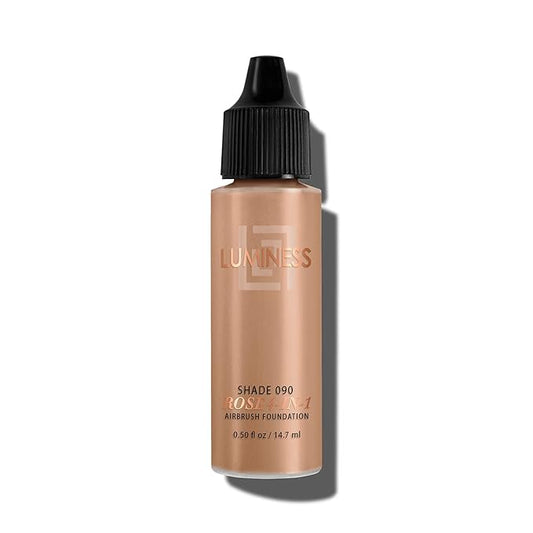 Luminess Air Rose 4-in-1 Airbrush Foundation - Shade 090, 0.50 oz, Tan-VivaGrace Women