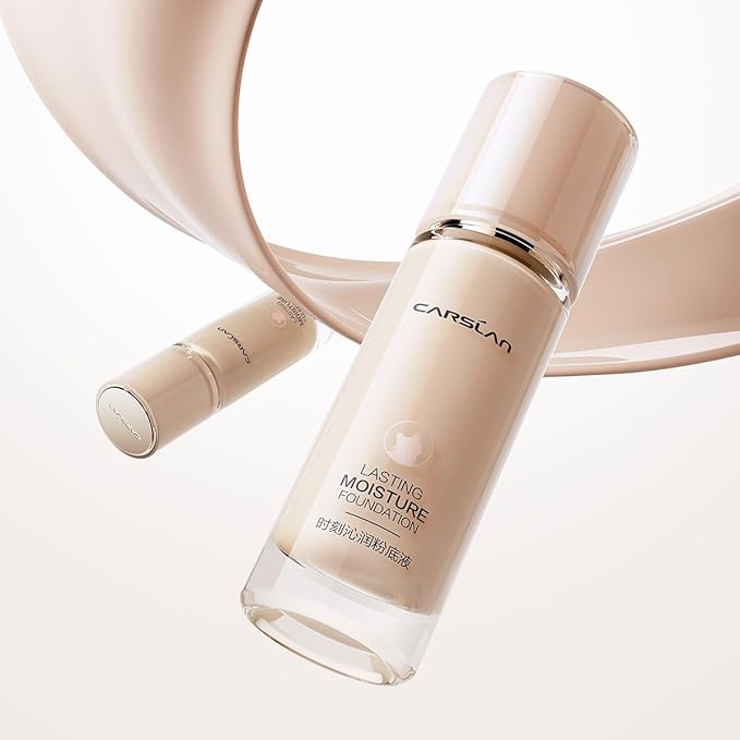 Lasting Moisture Foundation, 24H Longlasting Medium Coverage Dewy Finish Face Makeup, Poreless, Lightweight, Hydrating Liquid Foundation For Dry Skin, W01-VivaGrace Women