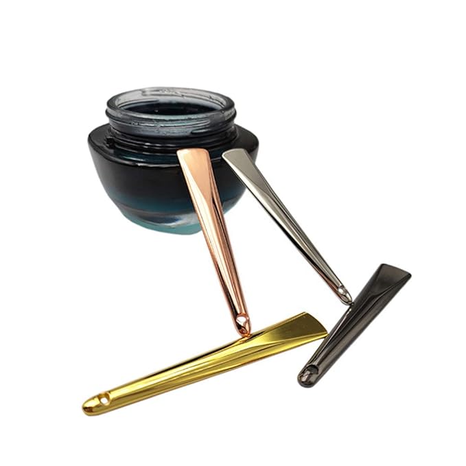 AKOAK 4 Pieces Metal Makeup Spatula, Makeup Spoon/Applicator, Reusable Mask Spoon for Creams, Blends, Lotions, Skin Creams, Moisturizers, Home Salons-VivaGrace Women