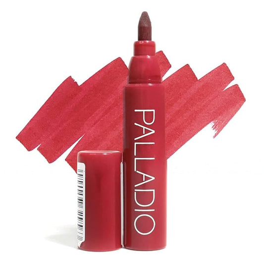 Palladio Lip Stain, Hydrating and Waterproof Formula, Matte Color Look, Longlasting All Day Wear Lip Color, Smudge Proof Natural Finish, Precise Chisel Tip Marker, Berry-VivaGrace Women