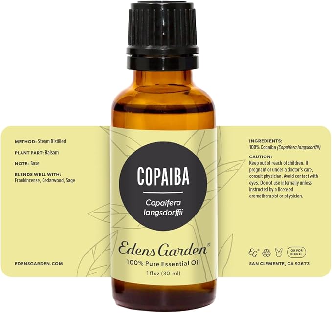 Edens Garden Copaiba Essential Oil- 100% Pure Premium Grade, Undiluted, Natural, Therapeutic, Aromatherapy, The Best for Diffuser, Skin, Face, Hair 30 ml (1 fl oz)-VivaGrace Women