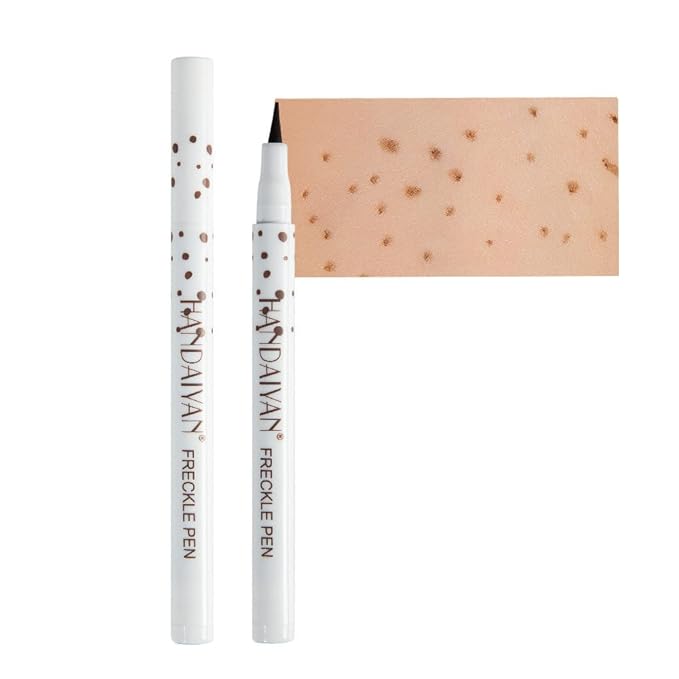 Freckle Pen 4 Colors Natural Freckle Pen Fake Freckle Pen Waterproof Long Lasting Soft Spots Natural Relaxing Sun Makeup (Natural Coffee)-VivaGrace Women