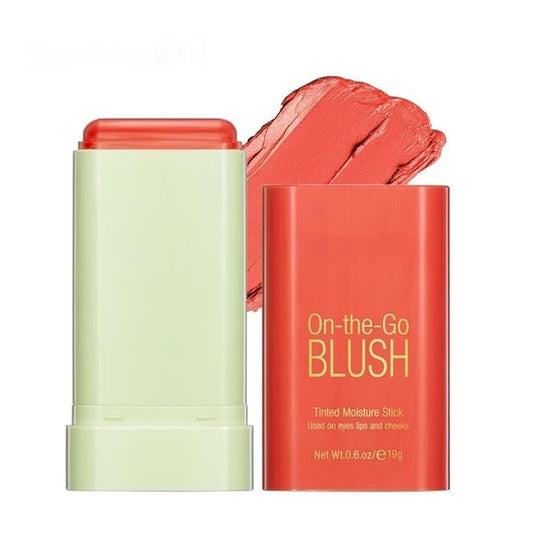 Blush Rare Beauty Liquid Blush Cream Blush Stick For Cheeks Natural Blendable Powder Blusher Stick On The Go Blush Brushes For Makeup Cheeks,Natural Waterproof, Long Lasting (orange)-VivaGrace Women