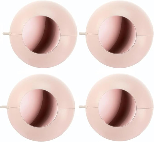 Washable Reusable Gel Lint Roller for Pet Hair, Tecogue Portable Dog Cat Pet Hair Remover for Clothes, Laundries, Sticky Cleaner, Dust Fuzz Fur for Travel Household (Pink-4pcs)-VivaGrace Women