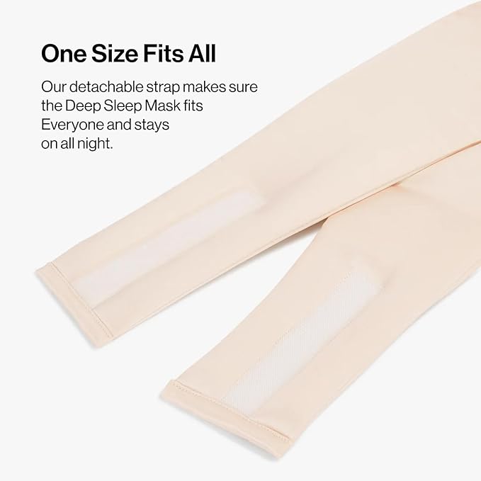 Dore & Rose Deep Sleep Mask Light Blocking, 23 Momme Mulberry Silk Eye Mask, Ultra Soft, Adjustable - Travel Sleeping Mask for Men & Women - Champagne-VivaGrace Women