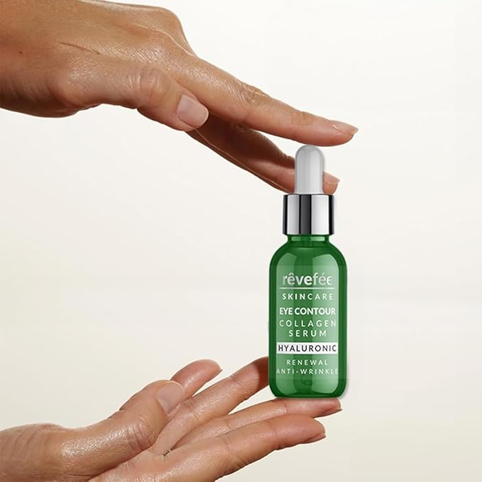 collagen hyaluronic eye serum; reduces dark circles, puffiness, fine lines and eye bags., Yellow-VivaGrace Women